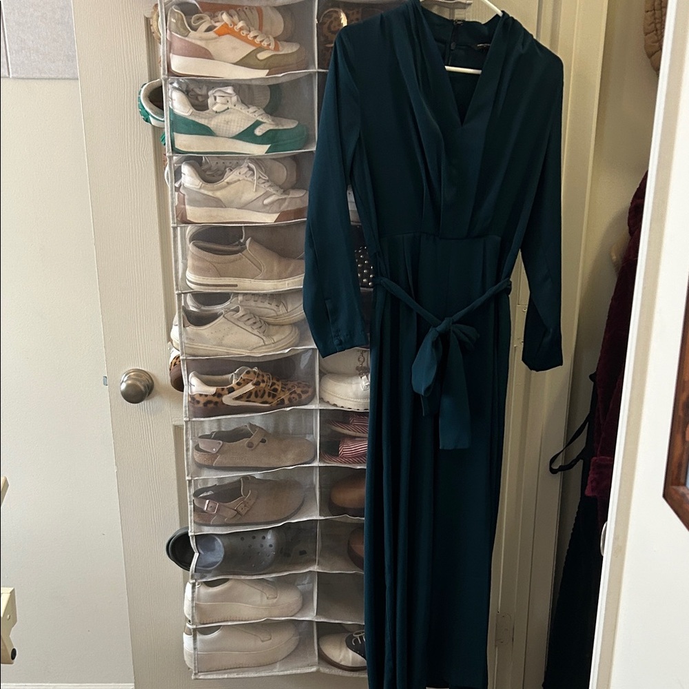 Banana Republic Factory Crepe Deep V-Neck Jumpsuit